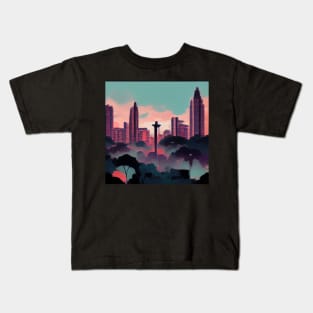 Sao Paulo | Comics Style Kids T-Shirt